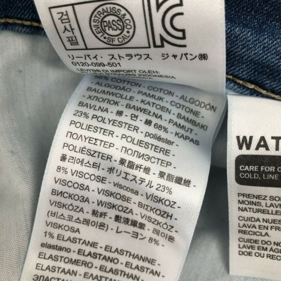 Levi's 711 Skinny Jeans Size 22 Stretch - Picture 2 of 9